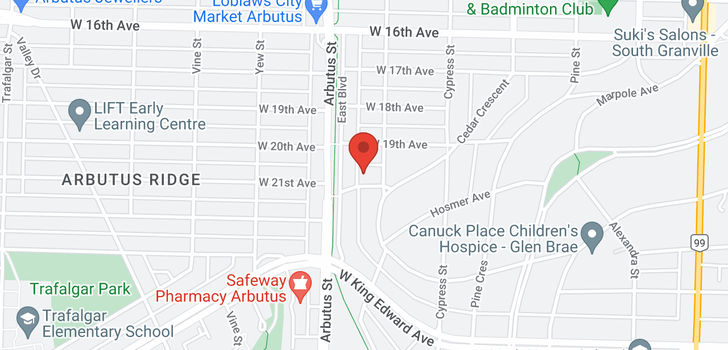 map of 2083 W 20TH AVENUE
